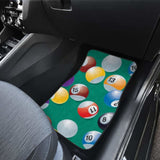 Billiard Ball Pattern Print Design 01 Front And Back Car Mats 153908 - YourCarButBetter