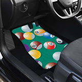 Billiard Ball Pattern Print Design 01 Front And Back Car Mats 153908 - YourCarButBetter