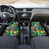 Billiard Ball Pattern Print Design 02 Front And Back Car Mats 153908 - YourCarButBetter