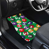 Billiard Ball Pattern Print Design 02 Front And Back Car Mats 153908 - YourCarButBetter