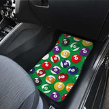 Billiard Ball Pattern Print Design 02 Front And Back Car Mats 153908 - YourCarButBetter