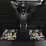 Billiard Ball Pattern Print Design 04 Front And Back Car Mats 153908 - YourCarButBetter