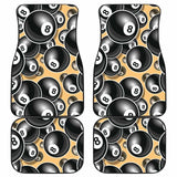 Billiard Ball Pattern Print Design 04 Front And Back Car Mats 153908 - YourCarButBetter