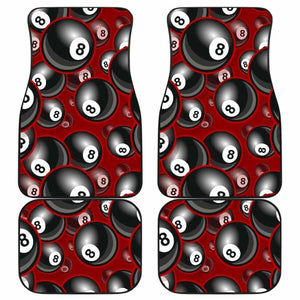 Billiard Ball Pattern Print Design 05 Front And Back Car Mats 153908 - YourCarButBetter