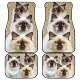 Birman Cat Car Floor Mats Funny For Birman Cat Lovers 112428 - YourCarButBetter