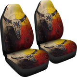 Bison Medicine Wheels Native American Car Seat Covers 093223 - YourCarButBetter