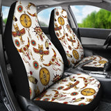 Bison Owl Feather Native American Car Seat Covers 093223 - YourCarButBetter