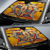 Bison Yellow Native American Auto Sun Shades 093223 - YourCarButBetter