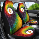 Bitcoin Circuit Board Car Seat Covers - Tie Dye 174510 - YourCarButBetter