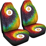 Bitcoin Circuit Board Car Seat Covers - Tie Dye 174510 - YourCarButBetter