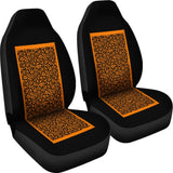 Black And Brown Leopard Skin Print Car Seat Covers 211504 - YourCarButBetter