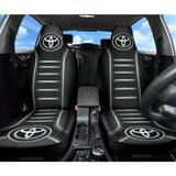 Black And Grey Toyota Amazing Style Car Seat Covers Custom 2 210701 - YourCarButBetter