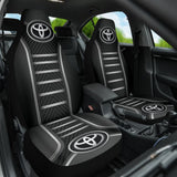 Black And Grey Toyota Amazing Style Car Seat Covers Custom 2 210701 - YourCarButBetter