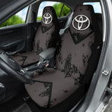 Black And Grey Toyota Amazing Style Car Seat Covers Custom 3 211001 - YourCarButBetter