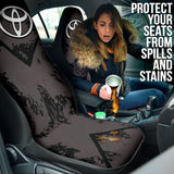 Black And Grey Toyota Amazing Style Car Seat Covers Custom 3 211001 - YourCarButBetter