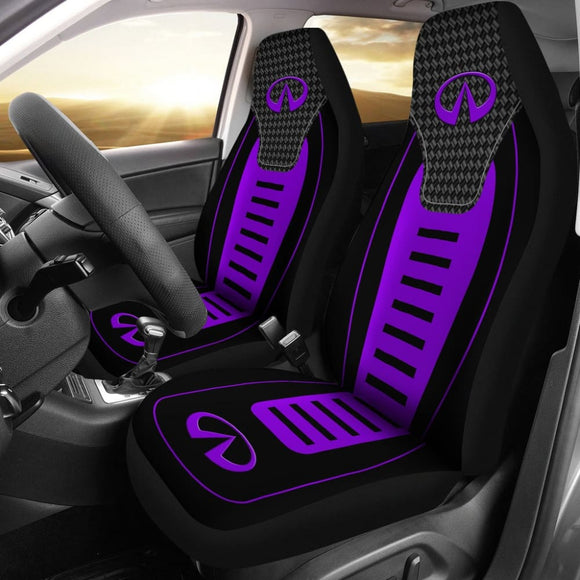 Black And Purple Infiniti Car Seat Covers Custom 1 210801 - YourCarButBetter