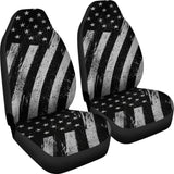 Black And White American Flag Car Seat Covers 103131 - YourCarButBetter