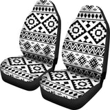 Black And White Aztec Car Seat Covers 174510 - YourCarButBetter