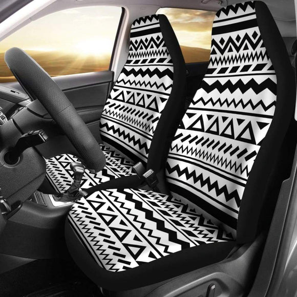 Black And White Aztec Design Car Seat Covers 174510 - YourCarButBetter