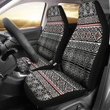 Black And White Car Seat Covers Aztec Design 174510 - YourCarButBetter