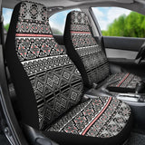 Black And White Car Seat Covers Aztec Design 174510 - YourCarButBetter