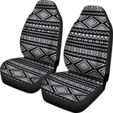 Black And White Car Seat Covers Aztec Design 174510 - YourCarButBetter
