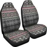 Black And White Car Seat Covers Aztec Design 174510 - YourCarButBetter