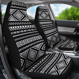 Black And White Car Seat Covers Aztec Design 174510 - YourCarButBetter