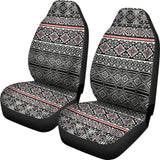 Black And White Car Seat Covers Aztec Design 174510 - YourCarButBetter