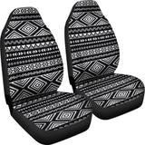 Black And White Car Seat Covers Aztec Design 174510 - YourCarButBetter