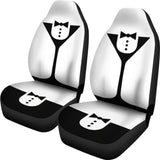 Black And White Cocktail Bartender Car Seat Covers 211601 - YourCarButBetter