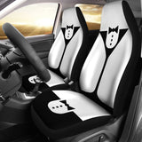 Black And White Cocktail Bartender Car Seat Covers 211601 - YourCarButBetter