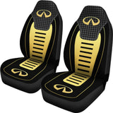 Black And Yellow Infiniti Car Seat Covers Custom 1 210801 - YourCarButBetter