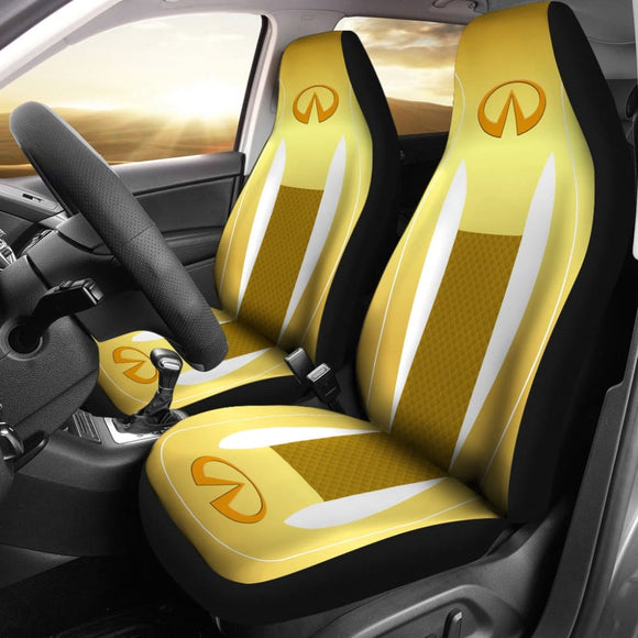 Black And Yellow Infiniti Car Seat Covers Custom 3 210801 - YourCarButBetter