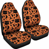 Black Cat Halloween Car Seat Covers 102802 - YourCarButBetter