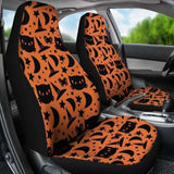 Black Cat Halloween Car Seat Covers 102802 - YourCarButBetter