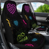 Black Chain Heart Seat Covers 174914 - YourCarButBetter