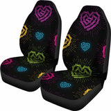 Black Chain Heart Seat Covers 174914 - YourCarButBetter