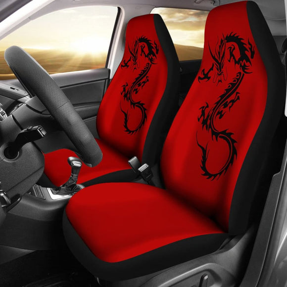 Black Chinese Dragon Amazing Car Seat Covers 211803 - YourCarButBetter