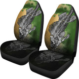 Black Crappie Bones And Skin Pattern Fishing Car Seat Covers 182417 - YourCarButBetter