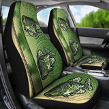 Black Crappie Fish Scale Pattern Fishing Car Seat Covers 182417 - YourCarButBetter