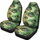 Black Crappie Fish Skin Pattern Fishing Car Seat Covers 182417 - YourCarButBetter