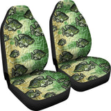 Black Crappie Fish Skin Pattern Fishing Car Seat Covers 182417 - YourCarButBetter