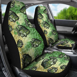 Black Crappie Fish Skin Pattern Fishing Car Seat Covers 182417 - YourCarButBetter