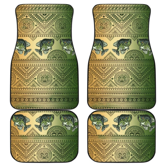 Black Crappie Skin Color Boho Pattern Fishing Car Floor Mats 182417 - YourCarButBetter