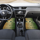 Black Crappie Skin Color Boho Pattern Fishing Car Floor Mats 182417 - YourCarButBetter