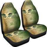 Black Crappie Skin Color Boho Pattern Fishing Car Seat Covers 182417 - YourCarButBetter