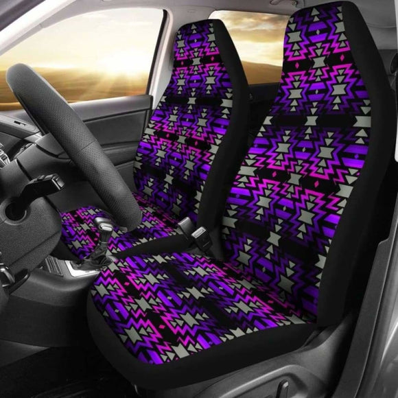 Black Fire Pink And Purple Car Seat Covers 105905 - YourCarButBetter