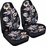 Black Floral Car Seat Covers 153908 - YourCarButBetter