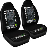 Black Legend Mother of Pitbulls Car Seat Covers 210501 - YourCarButBetter